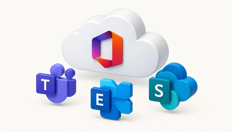 Aplicaciones de Microsoft 365 para colaboración y productividad.