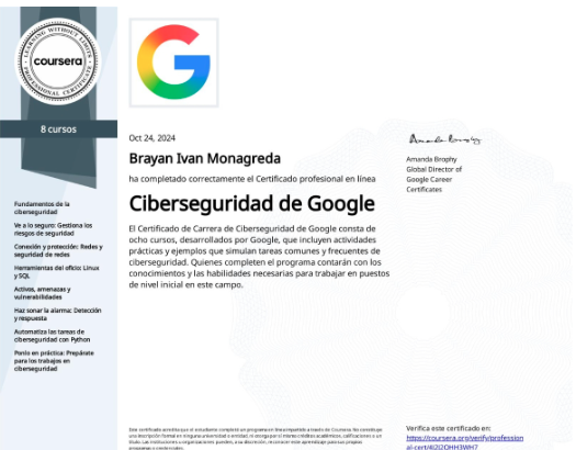 Ciberseguridad de Google