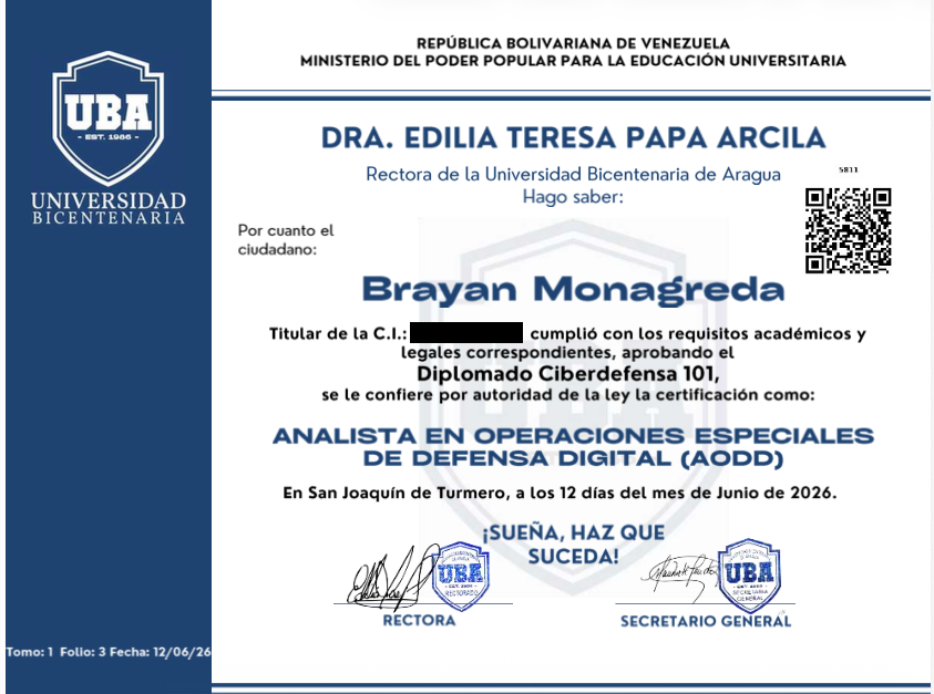 Analista en Operaciones Especiales de Defensa Digital